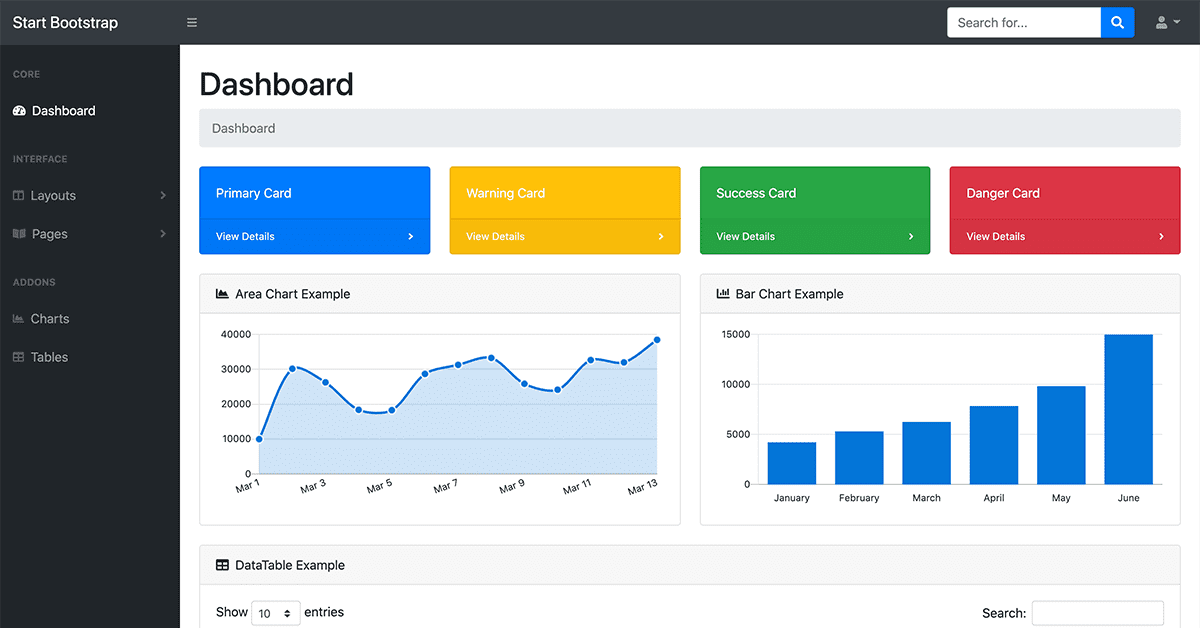 SB Admin - Free Bootstrap Admin Template - Start Bootstrap