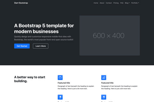 About Us Template Bootstrap