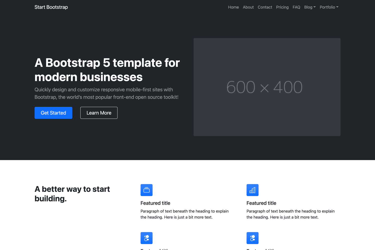 Modern Business - Full Website Template for Bootstrap 22 - Start Regarding Bootstrap Templates For Business