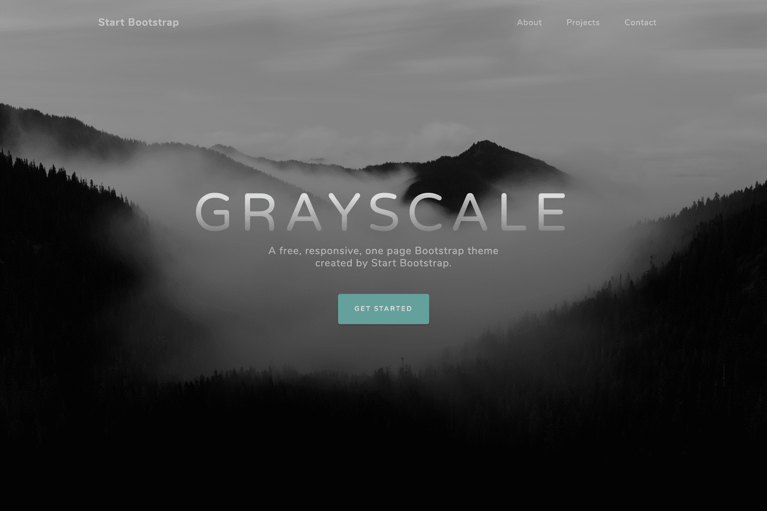 Giao diện miễn phí Grayscale một trang cho Bootstrap - Start Bootstrap đen nền sẽ giúp bạn tạo trang web chuyên nghiệp và nổi bật. Bạn sẽ được trải nghiệm các kiểu chữ độc đáo cùng với các màu sắc ấn tượng của Grayscale. Điều này sẽ giúp trang web của bạn thu hút được sự chú ý của người truy cập.