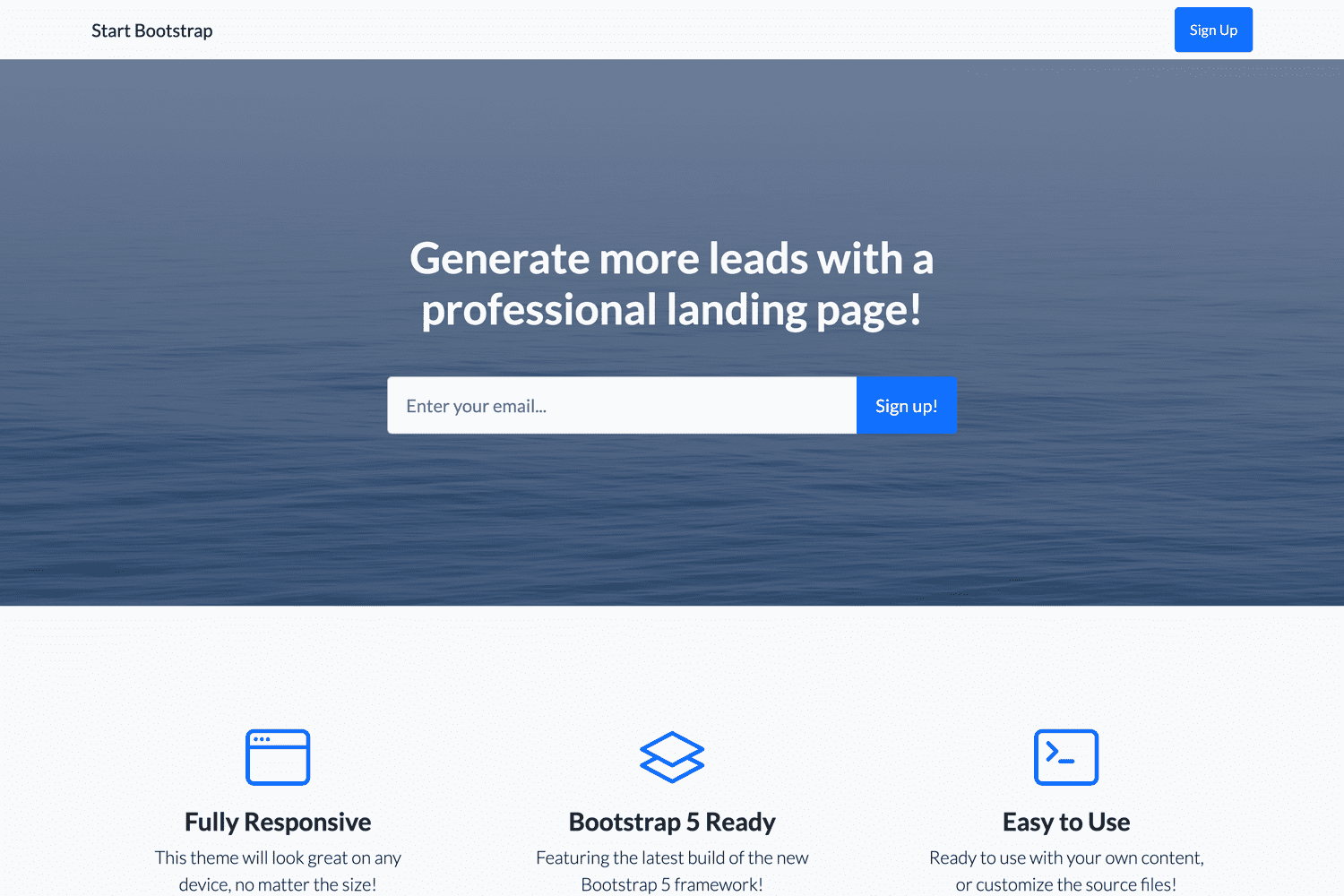 Landing Page - Start Bootstrap Theme